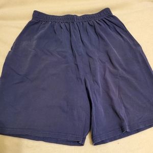 Boys Hanes Cotton Shorts Blue Size (16/18)